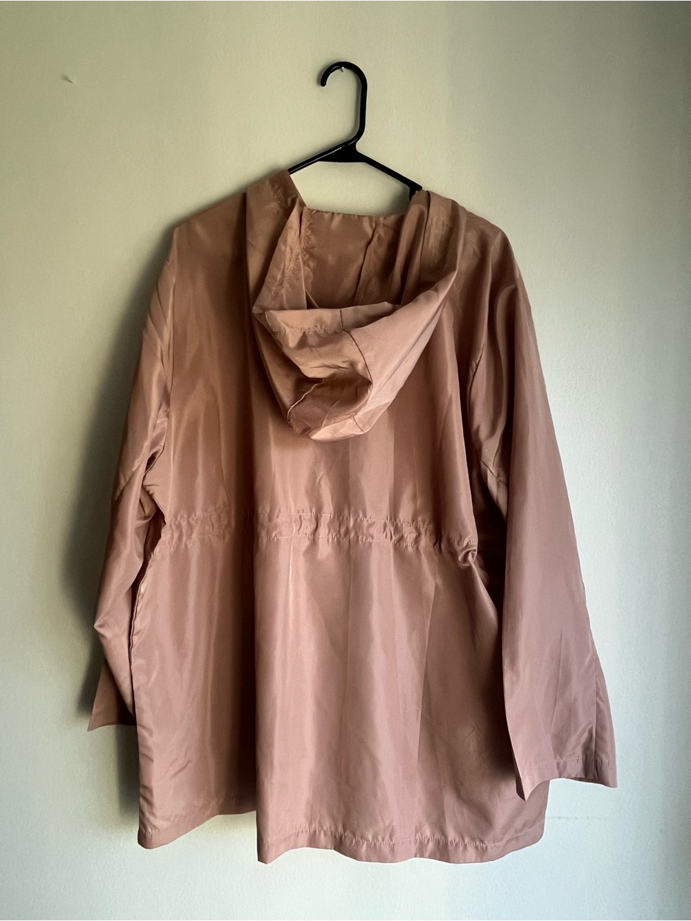 Hooded Utility Anorak Jacket in Dusty Rose - Picture 2 of 2